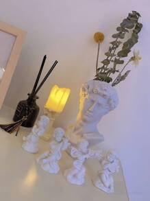 1pc David/Apollo/Girl With Guitar/Little Angel Statue Home Decor, Large/Mini Size, For Home Decoration, Greek Figure Depiction Tabletop Decor, For Room, Living Room, Office, Art Aesthetic Decor, DIY, Floral Arrangement, Gifts/Presents, Birthday Decoration, Graduation Gift, Mother's Day Gift, Thanksgiving, Birthday Decoration, Gift For Woman, Office Decor, Teacher Gifts, Teacher Appreciation, Bedroom Decor, Best Friend Gifts, Desk Accessories - Multicolor - View 7