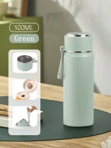 1 个 SUS316 不锈钢真空保温水瓶，带手柄和过滤器，500ml/16.9oz 和 600ml/20oz，防漏，便携，适合户外、旅行、跑步、骑自行车、徒步旅行、游泳返校 - 彩色 - 查看 10