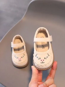 1 Pair Girls Infant Shoes, Fashion Classic, New Bowknot Design Cute Toddler Princess Shoes, Children Soft Bottom Shoes, Lightweight Sole, Suitable For Spring, Summer, Autumn, Winter