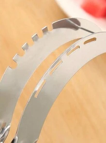 1pc Stainless Steel Watermelon Slicer, Melon Ball Machine Stainless Steel Melon Spoon With Corer, Multifunctional Fruit Cutter Kitchen Tools