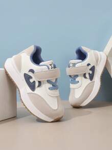 1-3 岁时尚儿童运动鞋，婴儿钩环幼儿步行鞋，儿童柔软休闲运动鞋 - 淺藍色 - 查看 2