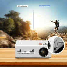 Zzpqvt 1080P 迷你投影仪，100 ANSI 流明，支持 20-80 英寸屏幕，兼容 USB/AV/TF/智能手机，家庭影院经典，非常适合节日礼物 - 查看 5