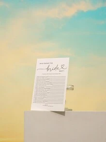 10/20 piezas Actividades divertidas para bodas, Quién conoce las mejores tarjetas para novias, Juegos de despedida de soltera, Juegos para fiesta de compromiso, Duchas nupciales, Juegos de mesa para bodas, Tarjetas de juegos divertidos para despedida de soltera - Multicolor - Ver 13