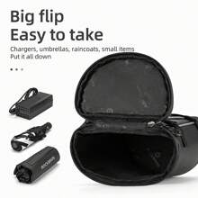 ROCKBROS Motorcycle Electric Bicycle Rear Bag 4L Luggage Storage Bag Reflective Waterproof Bicycle Saddle Bag Rear Load Bag Luggage Bicycle Bag Luggage Storage Bag - Black - View 1