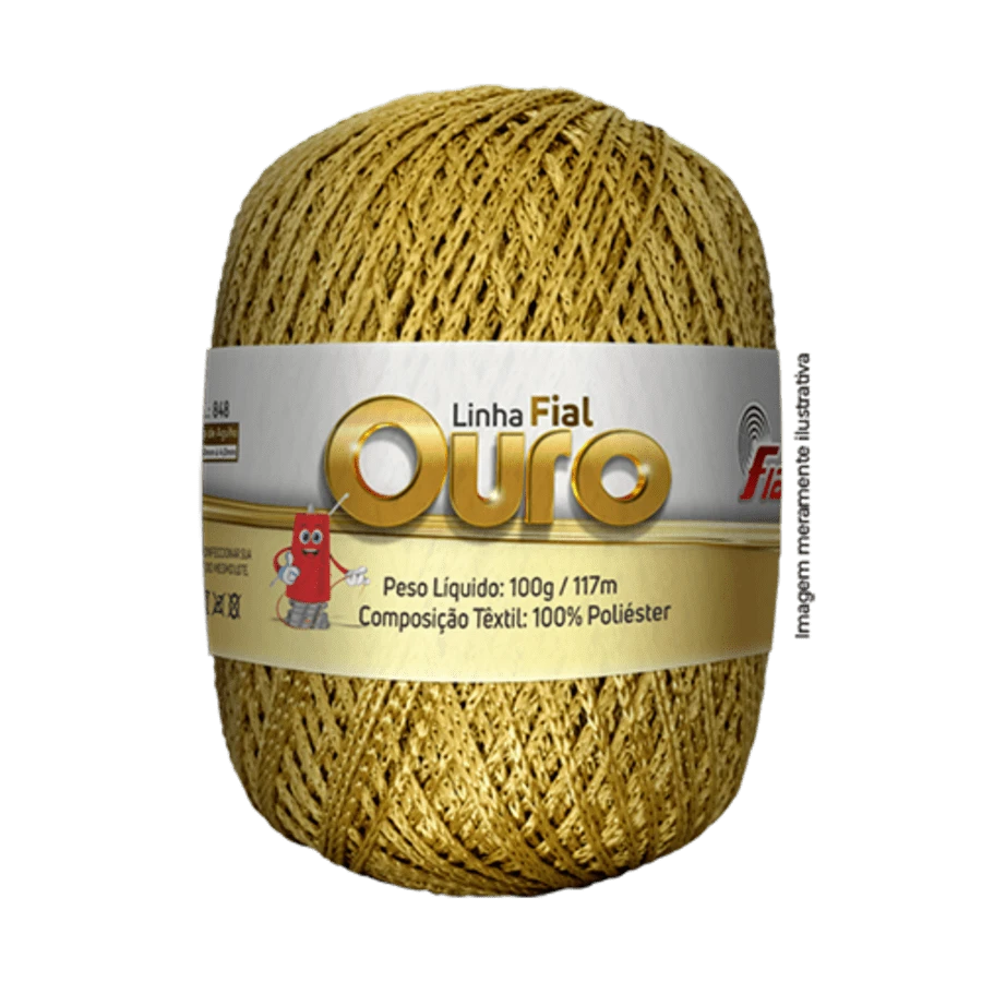 Fio Brilho diversas cores - Dourado - Visão 1