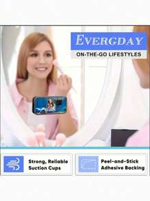 1 Stück Dreifarbige Silikonhaftnäpfe Quadratische Handyhülle mit Silikonhaftnäpfen, 24 Stücke große Silikonhaftnäpfe für Handy