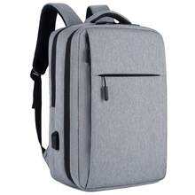 多層商務旅行電腦背包,男士專用,防水防震,15.6英寸電腦口袋,可用於攜帶行李和充電筆記本電腦,適用於上課、上班、旅行或度假過程中當做學校書包,背包,旅行必備品,學校用品等等。男性禮物 - 灰色 - 查看 5