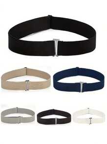 1 件可调节弹性隐形腰带，女士简约弹力无缝牛仔腰带，尼龙材质