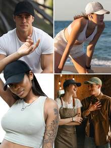 1 pièce jeu - Casquette de baseball rétro usée et délavée pour homme et femme, simple, élégante et polyvalente, avec réglage classique - Multicolore - Voir 1