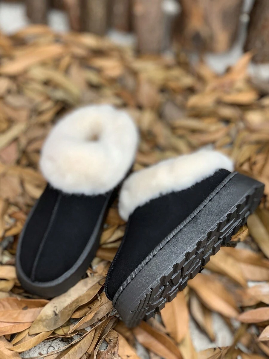 Fall/Winter New Stylish Warm Snow Boots For Women,Fur Boots - Black - View 1