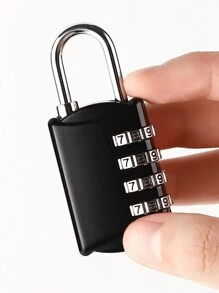 4 位数字密码锁 无钥匙安全防水 3 位数字密码锁 头盔锁 储物柜 各种箱包 旅行箱用品 - 黑色 - 查看 4