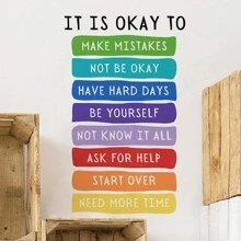 1 Miếng Dán Tường Cụm Từ Tiếng Anh Tạo Động Lực Cho Trẻ Em Nhãn Dán PVC Cho Phòng Trẻ, Áp Phích Lớp Học Trích Dẫn, Nghệ Thuật Treo Tường Giáo Dục, Trang Trí Nghệ Thuật Treo Tường Phòng Chơi, Tường Trường Mẫu Giáo, Phòng Ngủ Của Bé Trai Và Bé Gái - Nhiều màu - Xem 6