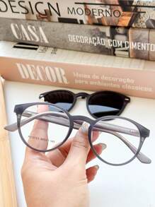 女性時尚眼鏡,休閒日常使用的完美禮物送給朋友 - 淺灰色 - 查看 6