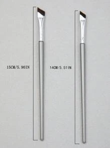 2pcs Angled Brush Eyebrow Brush Eyeliner Gel Makeup Brush, Eye Socket Brush For Eyebrows And Eyes