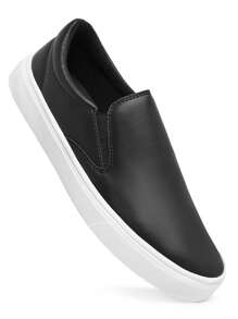 Slip On Shoes Casual Men's Yacht Sneakers Women's Easy Wear Elastic Lightweight Comfortable - Đen và trắng - Xem 6
