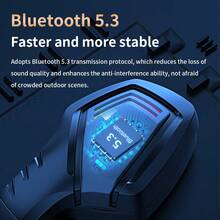 Wireless Gaming Bluetooth Headset Headset Noise Canceling Headset Black No Light Edition