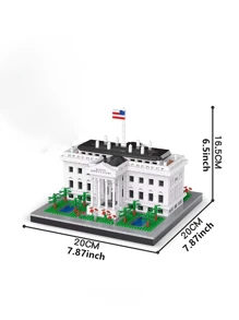 1 pieza Kits de modelo de edificios de arquitectura famosos - Coliseo, Torre Eiffel, Casa Blanca, Torre Elizabeth, Estatua de la Libertad, Torre Inclinada de Pisa, regalo educativo creativo rompecabezas 3D