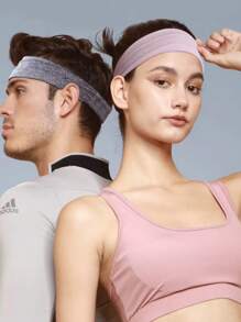 1/6/8/10/14 件装 欧美风格 女士纽扣头带 宽发带 面罩带 头巾 瑜伽运动发饰 - 彩色 - 查看 2