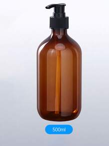 1 个大容量 300ml/500ml 泵式分配瓶，琥珀色透明 PET 塑料，适用于洗发水、沐浴露、乳液、家庭、酒店、旅行使用 - 彩色 - 查看 19