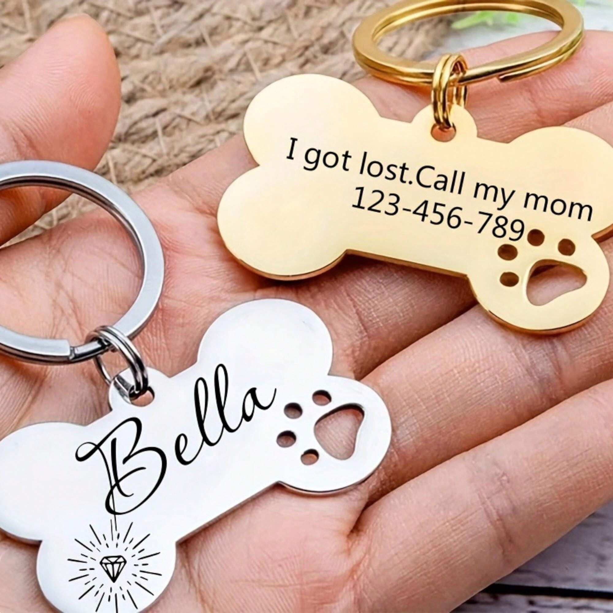 Collana Personalizzata Con Foto Fronte/Retro - Ciondolo Cuore O Dog Tag, Regalo Compleanno/Natale - Foto 12