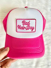 有趣的字母谚语补丁，时尚少女刺绣熨烫补丁，适用于卡车司机帽、夹克、衣服和包 - 彩色 - 查看 4