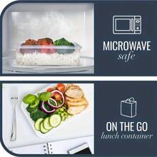 24PCS /3PCS /Separate Food Storage Containers Set With Lids Airtight, Leak-Proof, Kitchen Storage And Organization, Meal Prep, Reusable Lunch Containers, Transperent, Home Decoration, Christmas Gifts, Home Gifts, Room Decoration