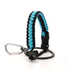 1pc Outdoor Parachute Cord Handmade Braided Cup Handle, Cup Sleeve, Durable Water Bottle Carrier For Outdoor Activities - Supports Up To 64oz