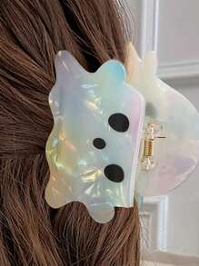 1pc Mermaid Ombre Style Ghost Claw Clip, Vintage Street Style Fashion Haaraccessoires, Geschikt voor Dagelijks Uitje, Feest, Vakantie Schedel Skelet Halloween