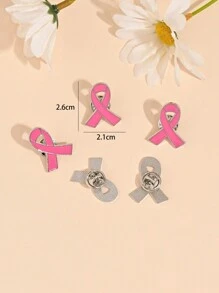 10 件/套甜美粉色蝴蝶结胸针套装，小众可爱简约时尚翻领别针领口装饰配件 - 胸針 - 查看 6