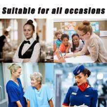 4/8/12 piezas, set de gorra elástica negra de 18 pulgadas, redecilla para el cabello, cubierta para la cabeza para servicio de alimentos, chef, hospital, prevención de la pérdida de cabello por quimioterapia - Negro - Ver 8