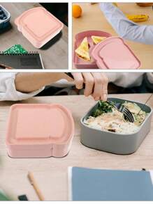 1 Pc Customized Name Toast Box Lunch Bag Bread Freshness Preservation Bento Case Organizer With Lid Sandwich Breakfast Container Portable For Outdoor Picnic Meal Accessories Personalized DIY Pattern With Name Customiz