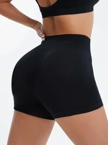 WOMEN'S SHORT SUPLEX PREMIUM SHORT SHORTS BUHCCI YOGA MODA GRINGA - màu đen - Xem 3