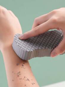 1 pieza Esponja exfoliante para baño, esponja de ducha suave y cómoda para una limpieza delicada de la piel, bolsa, organizador, almacenamiento, pinzas de pelo