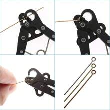 1,5/2,25/3mm Pinces à bague, outil de pliage de fil métallique pour la fabrication de bijoux, pince à 9 torsions, pince à 9 griffes, pince à bobiner à double usage avec rainures et fonction de coupe, pour la fabrication et la réparation de bijoux (amateurs et débutants)