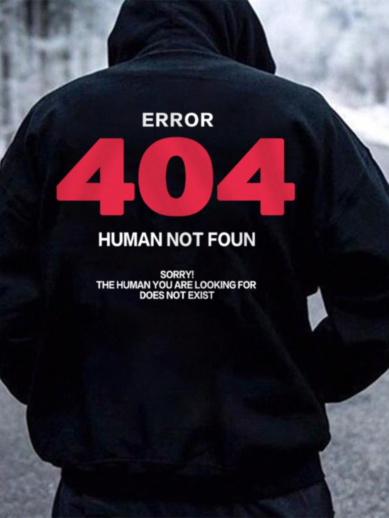 Men's Tropical Slogan Print Fleece Hoodie