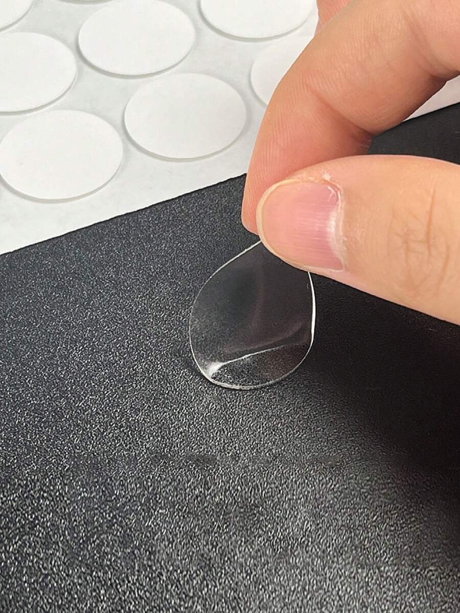 600 件透明双面胶点，模切圆形强力胶点，丙烯酸透明双面胶带，回到学校情人节