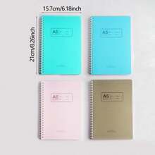 4pcs/1pc 有多种款式的A5和B5书供您选择，包括四本套装和一本套装，网格和有线的。购买前请仔细检查。