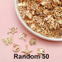 20/30/50 قطعة من الإكسسوارات المعدنية المطلية بالذهب لتصنيع المجوهرات DIY للسوار والعقد