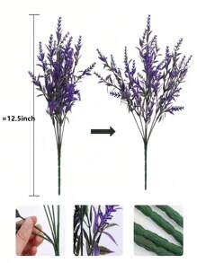 10 bó cây xanh nhân tạo Giáng sinh, cây giả chống tia UV dùng trang trí ngoài trời, cây dương xỉ Boston chống oxy hóa chất lượng cao, cây nhân tạo giống thật dùng cho nhà bếp/phòng, trang trí tường, chậu treo trong nhà/ngoài trời, trang trí sân vườn mùa xuân/hè, trang trí Halloween, hoa giả trang trí nhà cửa, ngày của mẹ, trang trí lễ hội ngày lễ tình nhân - Nhiều màu - Xem 2