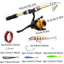 1.8M2.1M Fishing Rod And Ree Combo Telescopic Fishing Rod Carbon Fibre Reel Max Drag 18kg Tor Saltwater Rreshwater Beach Fishing - Gold - View 8