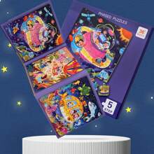 拼图书，儿童磁性拼图，儿童拼图玩具，蒙特梭利学龄前学习男孩和女孩拼图玩具 - 磁性拼圖書 - 查看 7