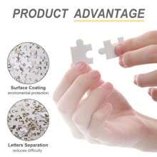 1 件定制木制照片和文字拼图，为情侣、家庭、婚礼、情人节、圣诞节、生日礼物创建您自己的个性化照片拼图