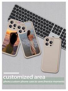 1pc Customized Phone Case Compatible With Apple 15 14 13 12 11 Pro Max, Full Screen Cover Silicone Protective Case With Customized Eye Pattern, Shockproof Phone Case For 7 Plus XR XS Max