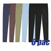 Leggins Deportivos Mallon Mujer Yoga Gym Comodo - 6Piezas  Negro2piezas+otros colores 4piezas - Ver 6