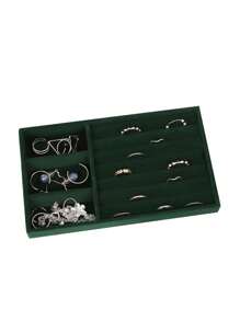 5pcs/Set Jewelry Display Tray, Stackable Drawer Jewelry Storage Box, Velvet Grid Jewelry Organizer Tray, Multi-Purpose Jewelry Box For Rings, Earrings And Necklaces, Large Capacity Drawers For Easy Classification And Space-Saving Back To School - Multicolor - View 12