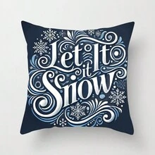 4 件蓝色调圣诞快乐，2 个可爱雪人，圣诞文字印花毛绒抱枕套，适用于家庭、房间、卧室、露台、客厅、汽车、沙发装饰 - 时尚、舒适、柔软亲肤（不含枕芯）。改善睡眠质量，提供安全感，促进放松，缓解疲劳，减轻压力，外观时尚，可拆卸和清洗。 - 彩色 - 查看 8