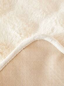 1pc Solid Color Plush Chair Cover, Modern Minimalist Warm Chair Slipcover, Suitable For All Seasons