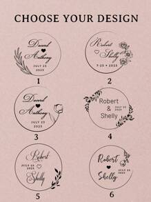 Custom Wedding Monogram Stamp, Save The Date Stamp, Custom Wedding Stamp, Personalized Wedding Stamp, Rubber Wedding Stamp, Diy Wedding Personalized Book Embosser Back To School,Back To School,School Supplies - Khaki - View 2