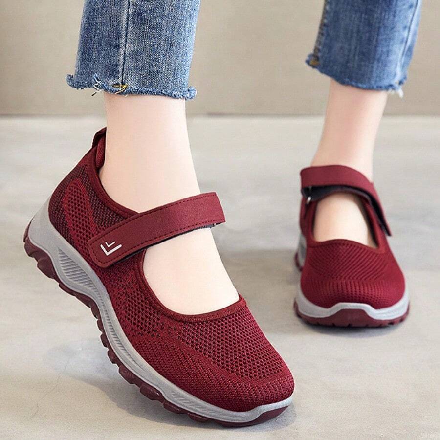 Gesunde Laufschuhe für Frauen im Frühling und Sommer 2024, bequeme KlettverschlussSchuhe für