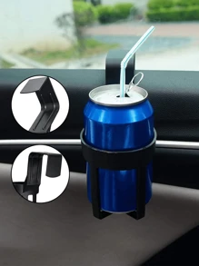 2pcs Plastic Hanging Drink Holder, Vehicle Interior Window Mount Cup Rack For Trucks, Cars - Black - View 3